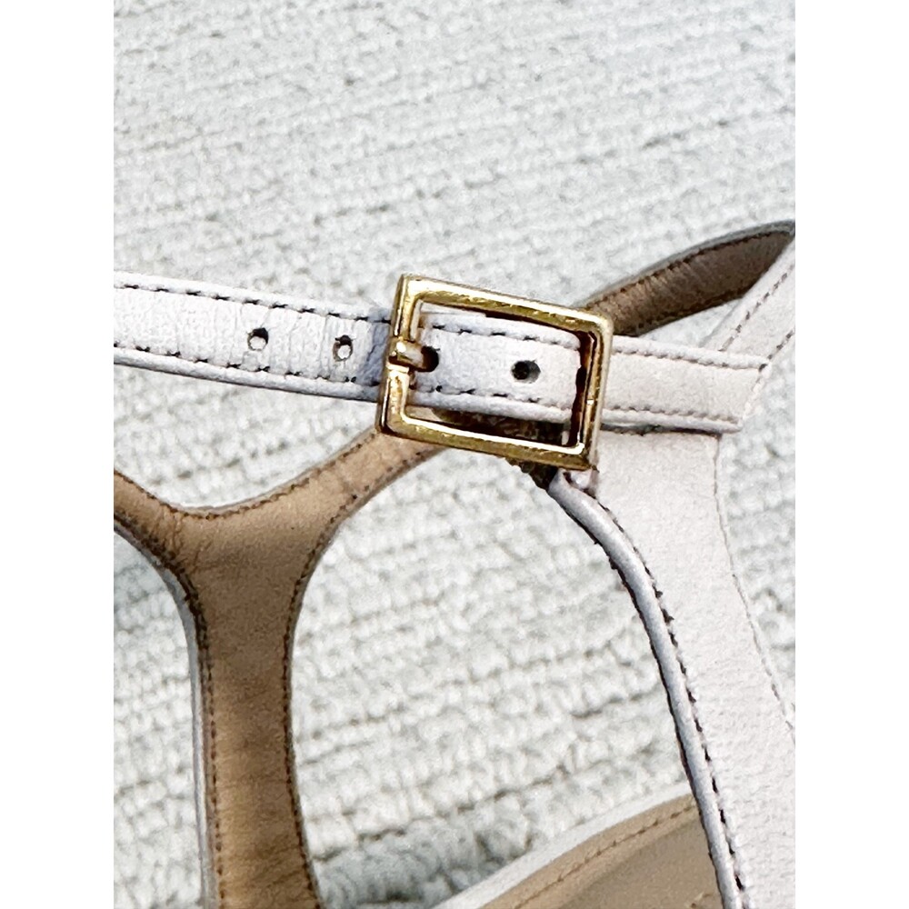 MARION PARKE Haven Platform Sandal Women's 40 Cream Coconut Girl Designer Vacay - Picture 8 of 13
